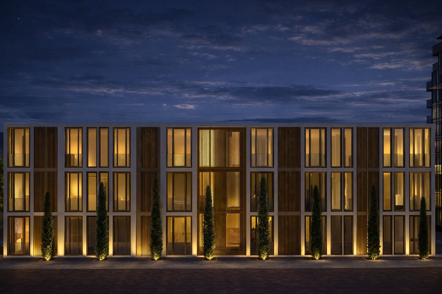 La Fachada — residential facade study in Alcorcón